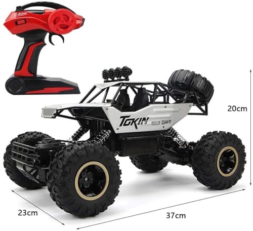 VUCICA 1:12 Coche RC 4WD de Gran tamaño Coches de Juguete de Carreras de Alta Velocidad Coche de Control Remoto Coche de Carreras eléctrico Modelo de Control Remoto de 2,4 GHz Vehículo Todoterreno Coc