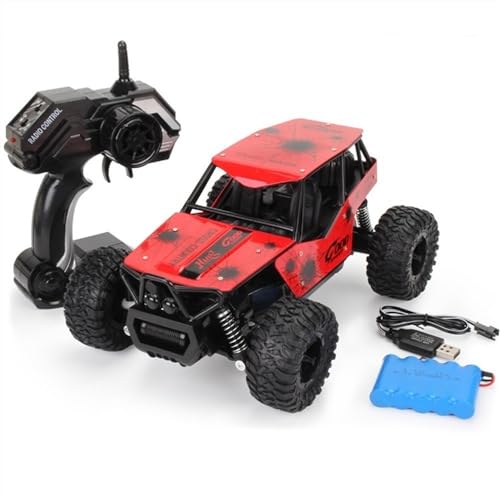 VUCICA Coche de control remoto 2.4Ghz Coche eléctrico inalámbrico RC Juguete for niños Vehículo todoterreno Regalos for niñas Juguete Control remoto Carreras de autos Tracción en las cuatro ruedas Coc