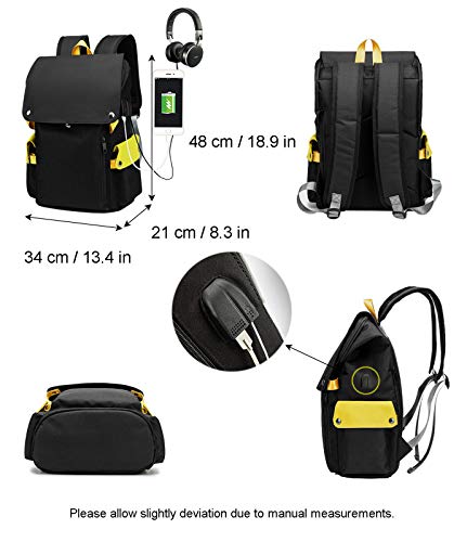 WANHONGYUE Sword Art Online Sao Anime Cosplay Backpack Rucksack Mochilas Escolar Bolsa de Escuela Mochila para Portátil 15.6 Pulgadas Rojo / 4