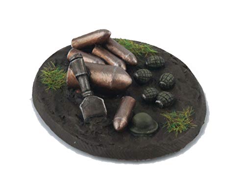 War World Gaming Jungle Warfare - Set Campo de Batalla Defensivo y Escenografía - Escala 28mm Heroica Pacífico Wargaming Modelismo Contienda Militar Diorama Maqueta Wargame Miniaturas