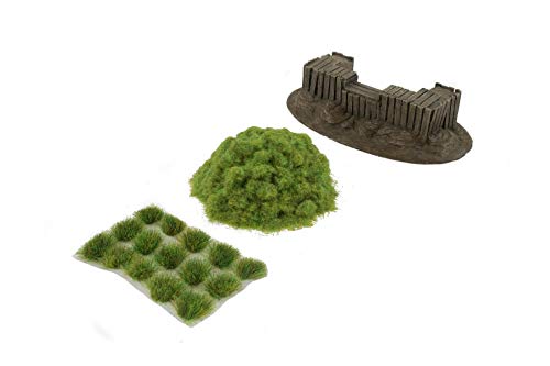 War World Gaming World at War – Parapeto Defensivo de Madera y Kit escénico 28mm – Wargaming, Normandía, WW2, Dioramas