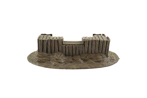 War World Gaming World at War – Parapeto Defensivo de Madera y Kit escénico 28mm – Wargaming, Normandía, WW2, Dioramas