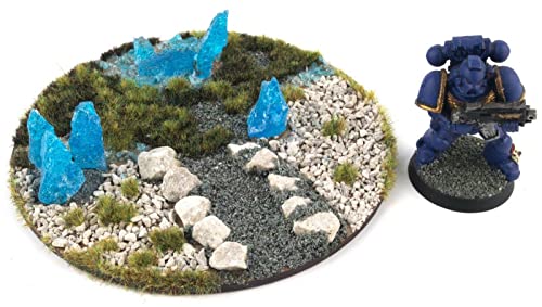 War World Gaming WWScenics Rocas de Cristal Negro 60g – Miniaturas, Tereno