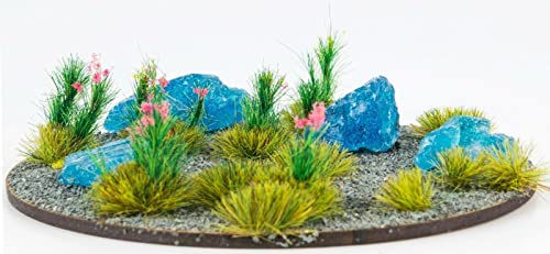 War World Gaming WWScenics Rocas de Cristal Negro 60g – Miniaturas, Tereno