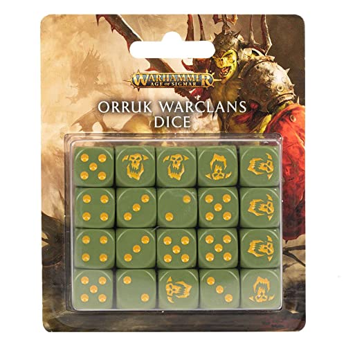 Warhammer AoS - Juego de Dados de Orruk Warclans