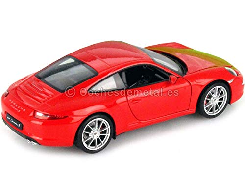 Welly 2012 Porsche 911 (991) Carrera S Rojo 1:24 24040