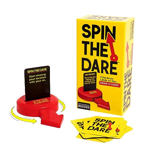 WHAT DO YOU MEME? Spin The Dare - from The Creators of Viral Drinking Game Buzzed, The Adult Theme Summer Party Twist on Truth Or Dare for Backyard BBQ Games