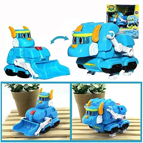 WHFMATPQB 3,5 Pollici Mini Esploratori Dino Robot Di Deformazione Dei Dinosauri Tuta Giocattolo in Plastica ABS per Bambini Regali Di Compleanno E Natale Raccolta E Decorazione Di Ornamenti,Tomo