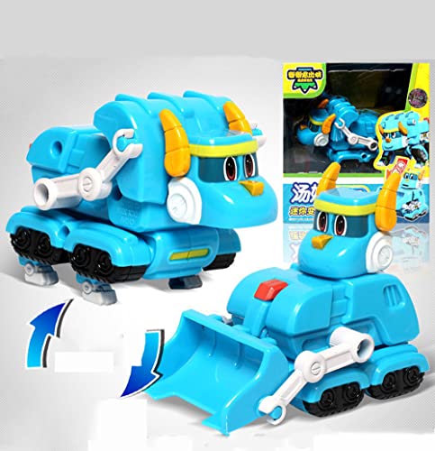 WHFMATPQB 3,5 Pollici Mini Esploratori Dino Robot Di Deformazione Dei Dinosauri Tuta Giocattolo in Plastica ABS per Bambini Regali Di Compleanno E Natale Raccolta E Decorazione Di Ornamenti,Tomo