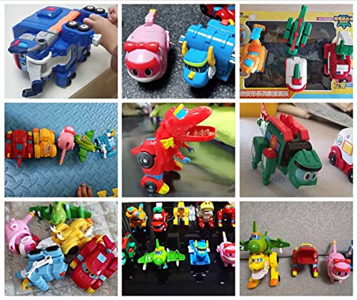 WHFMATPQB 3,5 Pollici Mini Esploratori Dino Robot Di Deformazione Dei Dinosauri Tuta Giocattolo in Plastica ABS per Bambini Regali Di Compleanno E Natale Raccolta E Decorazione Di Ornamenti,Tomo