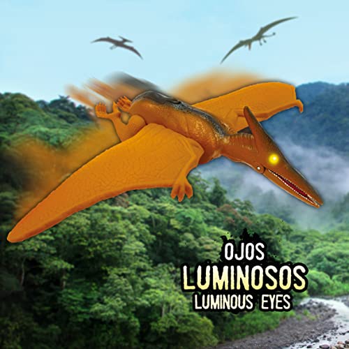 Wild Predators - Pteranodon Mediano, Figuras Dinosaurios Juguetes 3 Años, Dinosaurios Juguetes 4 Años, Dinosaurios Juguetes 5 Años, Dinosaurios Juguetes 6 Años