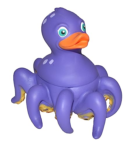 Wild Republic Rubber Duck, Patos de Goma, Pulpo, Regalos Para Bebé, Juguetes Para la Bañera, Regalo Perfecto Para Niños y Adultos, 10 Cm