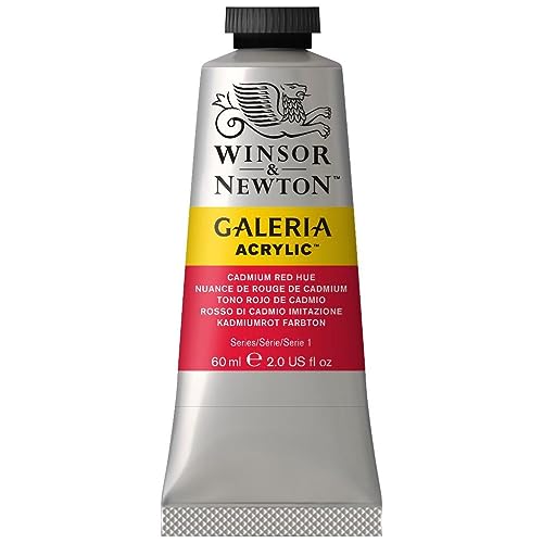 Winsor & Newton Galería Pintura Acrílica, Rojo (Cadmium Red Hue), 60 ml, 60