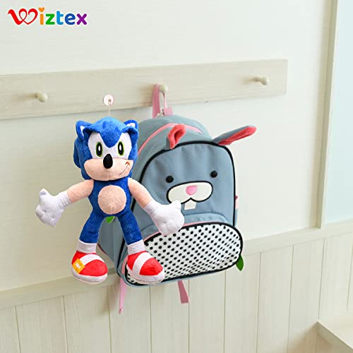 wiztex Juguete de peluche de Sonic el erizo, 28 cm, azul Sonic divertido y cautivador, juguete infantil como juguetes de peluche