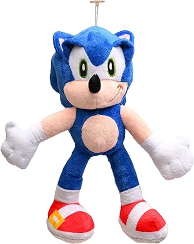 wiztex Juguete de peluche de Sonic el erizo, 28 cm, azul Sonic divertido y cautivador, juguete infantil como juguetes de peluche