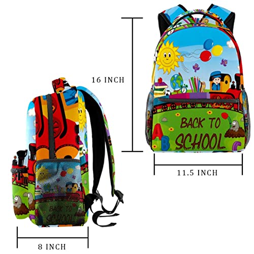 WOSHJIUK Mochila escolar Bolsa de viaje,entrenar de regreso a la escuela,Mochila para paseo al aire libre Mochila pequeña