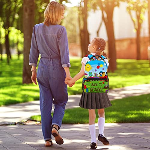 WOSHJIUK Mochila escolar Bolsa de viaje,entrenar de regreso a la escuela,Mochila para paseo al aire libre Mochila pequeña