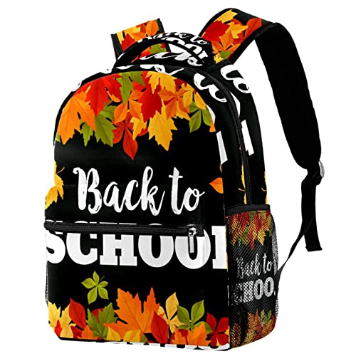 WOSHJIUK Mochila escolar Bolsa de viaje,regreso a la escuela otoño,Mochila para paseo al aire libre Mochila pequeña