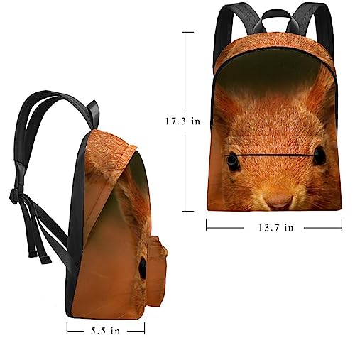 WOSHJIUK Mochila para mujeres universitarias y mochila para hombres,Retrato de animal solitario,Mochila de viaje para mochila de paseo al aire libre