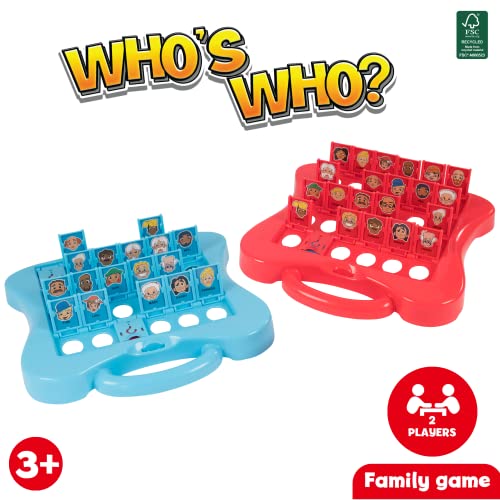 Wowow Toys & Games Who's Who Juego de Mesa | Divertidos Juegos de Mesa Juguetes para Toda la Familia Fiestas de cumpleaños, Fiestas Familiares, Juegos de Vacaciones