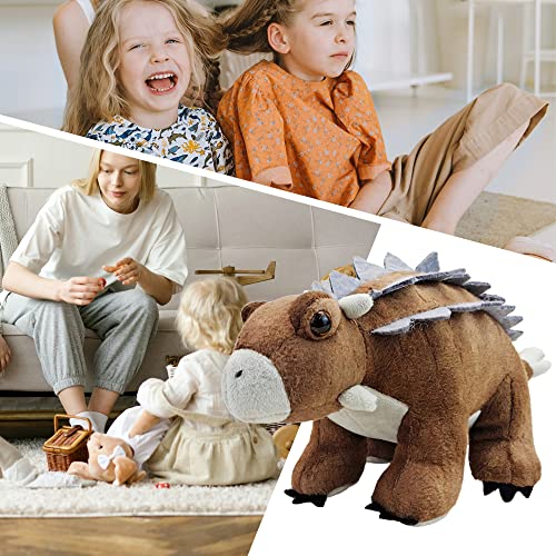 WUGui Lindas muñecas de Peluche Triceratops Tela y cómoda. Adecuado para la decoración del Dormitorio de la Oficina en el hogar