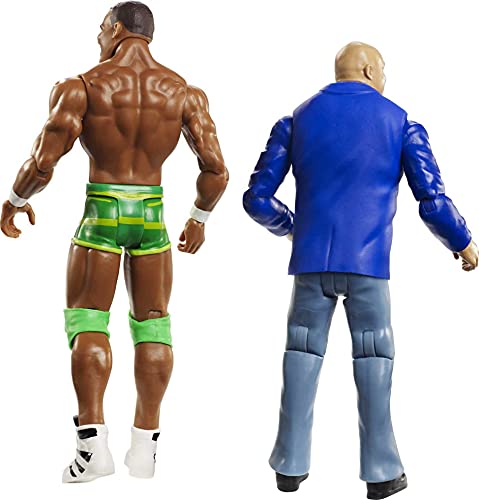 WWE- Pack de 2 Figuras de acción Kurt Angle y Jason Jordan (Mattel GBN52), Multicolor