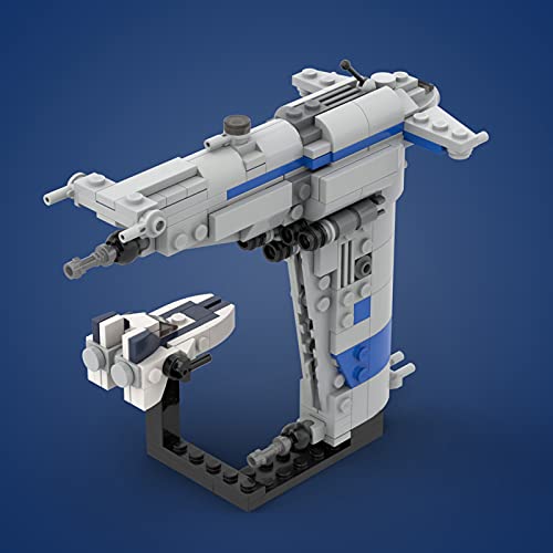 YANYUESHOP Juego de construcción de Nave Espacial Technic, 260 Piezas MOC-66320 Bombardero de Resistencia Starship Starfighter, Juguete de Nave Espacial Compatible con Lego