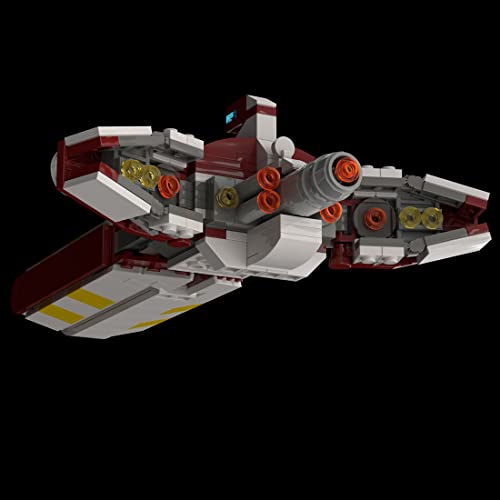 YANYUESHOP Juego de construcción de Nave Espacial Technic, 400 Piezas MOC-93460 Nave Espacial de fragata de Clase Pelta, Juguete de Nave Espacial Compatible con Lego