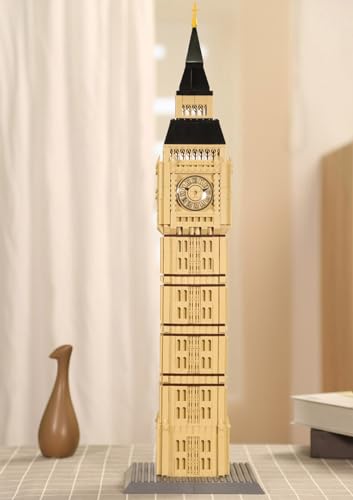 YAXRO Juego De Bloques De Construcción del Mundialmente Famoso Big Ben,1666 Piezas Juego De Bloques De Construcción Modelo De Arquitectura De La Torre Elizabeth De Londres,Regalo Navidad A