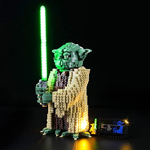 YEABRICKS Kit de Luces LED para Lego-75255 Star Wars Yoda Modelo de Bloques de Construcción (Juego de Lego NO Incluido)