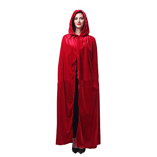 YNIEIAA Disfraz de Mujer para Halloween, Vampiro, Bruja, Bruja, Capa, Disfraz de cike, Demonio, Mago, Sacerdote, Genio, Mage, túnica Medieval, Victoriana, Capa gótica, Vintage, Vestido de Madi, para