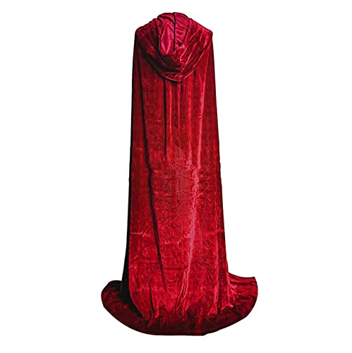 YNIEIAA Disfraz de Mujer para Halloween, Vampiro, Bruja, Bruja, Capa, Disfraz de cike, Demonio, Mago, Sacerdote, Genio, Mage, túnica Medieval, Victoriana, Capa gótica, Vintage, Vestido de Madi, para