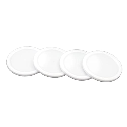 zalati Air Hockey Paddles and Pucks, tamaño pequeño para niños, Great Goal Handles Pushers Accesorios de Repuesto para mesas de Juego - Blanco