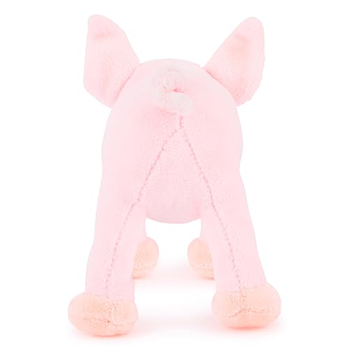 Zappi Co Peluche de Cerdito 100% Reciclado (14cm de Largo) Colección de Animales Suaves, acogedores y ecológicos para el Primer niño recién Nacido