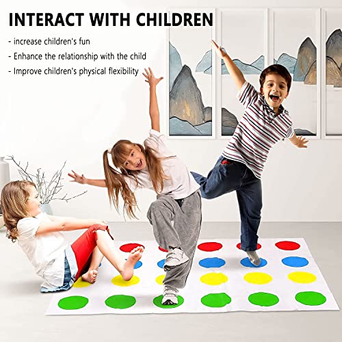 ZhenSFlourish Twister Juego, Twister, Enredos, Juego Twister para Niños, Twister Juego Infantil, Twister Juego Adultos