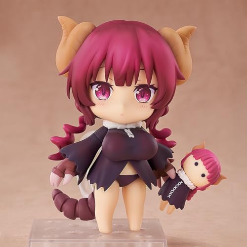 Zhongkaihua Miss Kobayashi's Dragon Maid Iruru Figura – 10 cm linda versión Q figura de acción anime PVC estatua de computadora decoración de escritorio