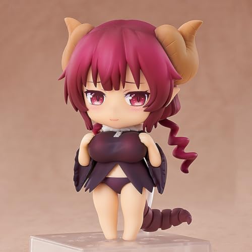 Zhongkaihua Miss Kobayashi's Dragon Maid Iruru Figura – 10 cm linda versión Q figura de acción anime PVC estatua de computadora decoración de escritorio