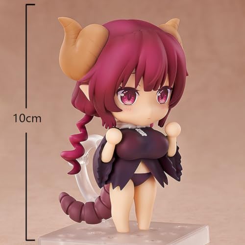 Zhongkaihua Miss Kobayashi's Dragon Maid Iruru Figura – 10 cm linda versión Q figura de acción anime PVC estatua de computadora decoración de escritorio