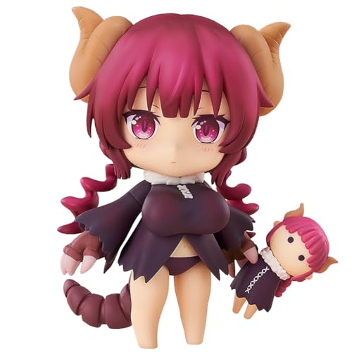 Zhongkaihua Miss Kobayashi's Dragon Maid Iruru Figura – 10 cm linda versión Q figura de acción anime PVC estatua de computadora decoración de escritorio