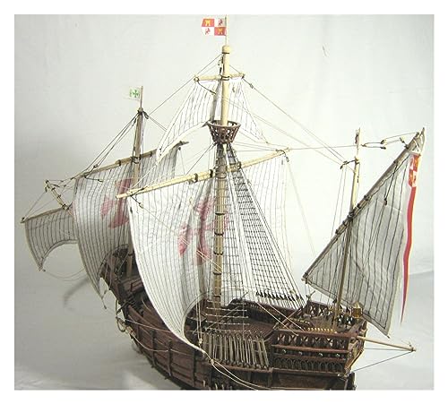 ZYAURA Decoración hogareña Barco clásico España Barcos de la Flota de expedición de Colón 1492 velero de Madera de Santa María