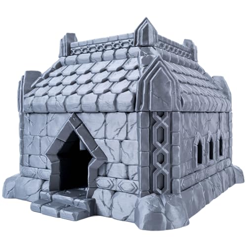 3D Vikings Dwarf Settler - Terreno de casa, perfecto para juegos de rol de mesa con temática enana, juegos de guerra y juegos de mesa de fantasía