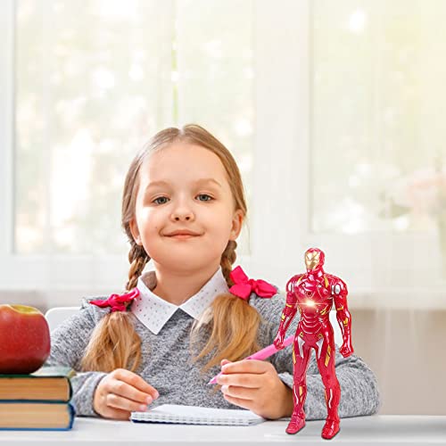 Aheagou Modelo Figura de acción robusta y resistente a las caídas Figuras de acción de estilo realista, juguete con flash para niños, regalo de cumpleaños o colección decoración de oficina