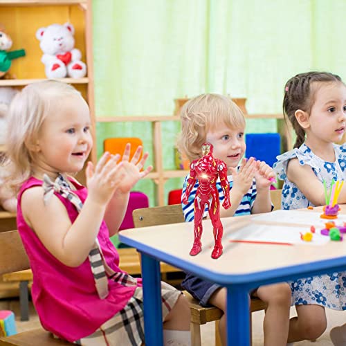 Aheagou Modelo Figura de acción robusta y resistente a las caídas Figuras de acción de estilo realista, juguete con flash para niños, regalo de cumpleaños o colección decoración de oficina