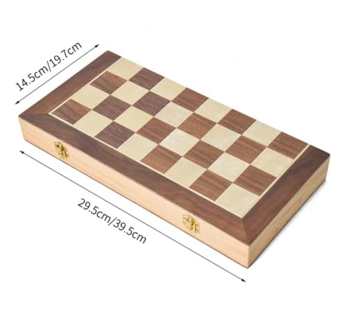 Ajedrez Juego De Ajedrez Juego De Ajedrez De Madera Magnético De Regalo Con Caja De Almacenamiento Flocado Tablero De Juego Plegable Almacenamiento Interior Regalo Juego Familiar Tablero De Ajedrez Ju