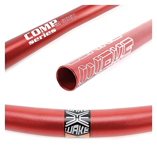 Aleación de Aluminio de la Manillar de la Bicicleta de montaña 31.8mm Lightweight 780mm Bicycle Riser Bar Extra Larga for MTB Racing de Ciclismo Cuesta Abajo (Color : Red)