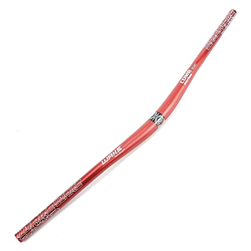 Aleación de Aluminio de la Manillar de la Bicicleta de montaña 31.8mm Lightweight 780mm Bicycle Riser Bar Extra Larga for MTB Racing de Ciclismo Cuesta Abajo (Color : Red)