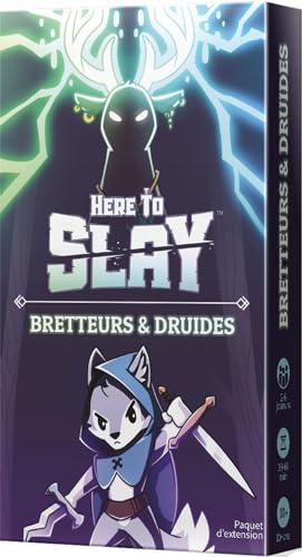 Asmodee TeeTurtle Here to Slay - Extensión: Bretters y Druidas - Juegos de Mesa - Juegos de Cartas - Juegos para Adultos y niños a Partir de 10 años - 2 a 6 Jugadores - Versión Francesa