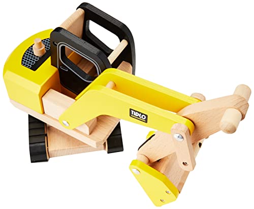 Bigjigs- Digger Juegos de construcción, Multicolor (T0415)