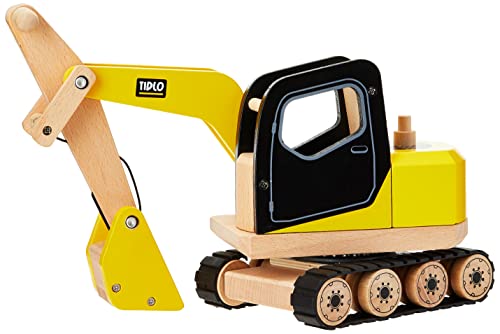 Bigjigs- Digger Juegos de construcción, Multicolor (T0415)