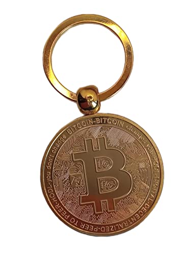 Bitcoin Moneda Llavero